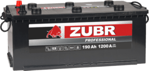 Аккумулятор ZUBR Professional (190 Ah) 1200 A, 12 V Прямая, L+