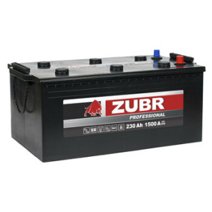 Аккумулятор ZUBR Professional (230 Ah) 1500 A, L+